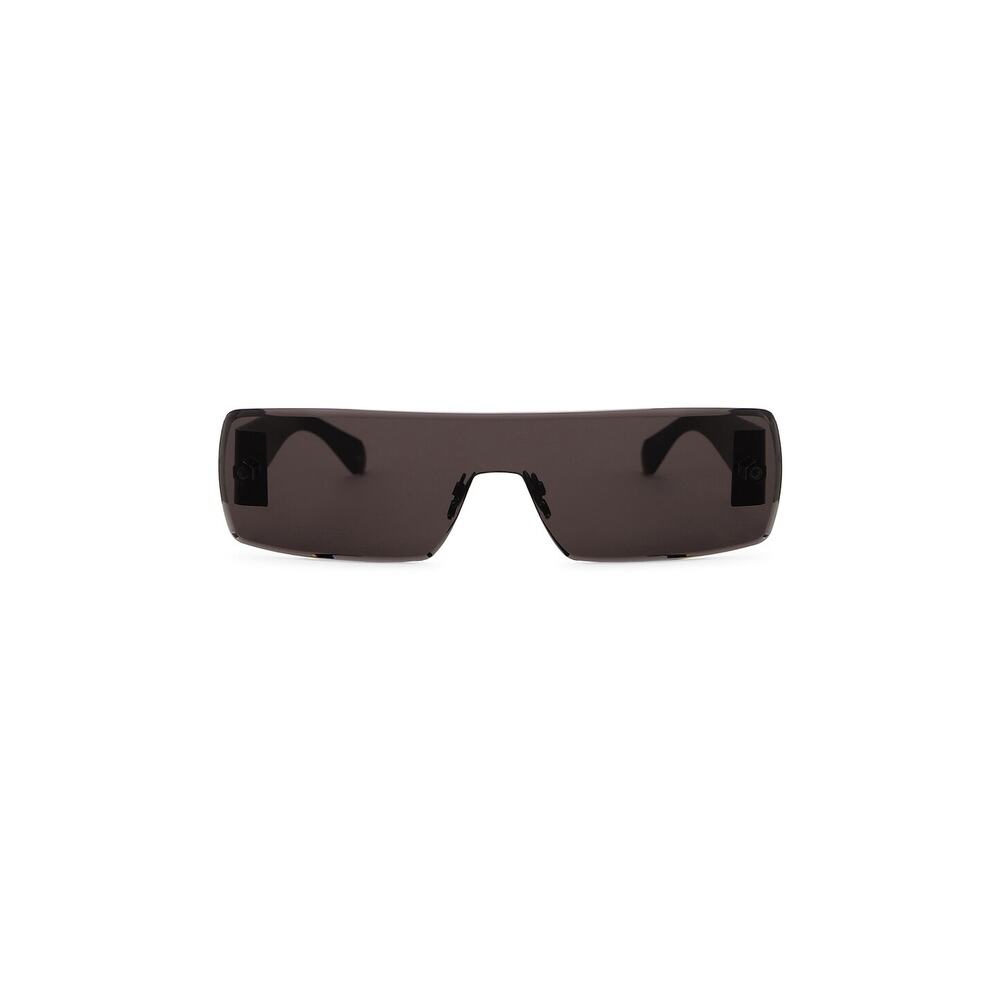 Ala�a Lettering Logo Black Acetate Rectangular Sunglasses Size OS